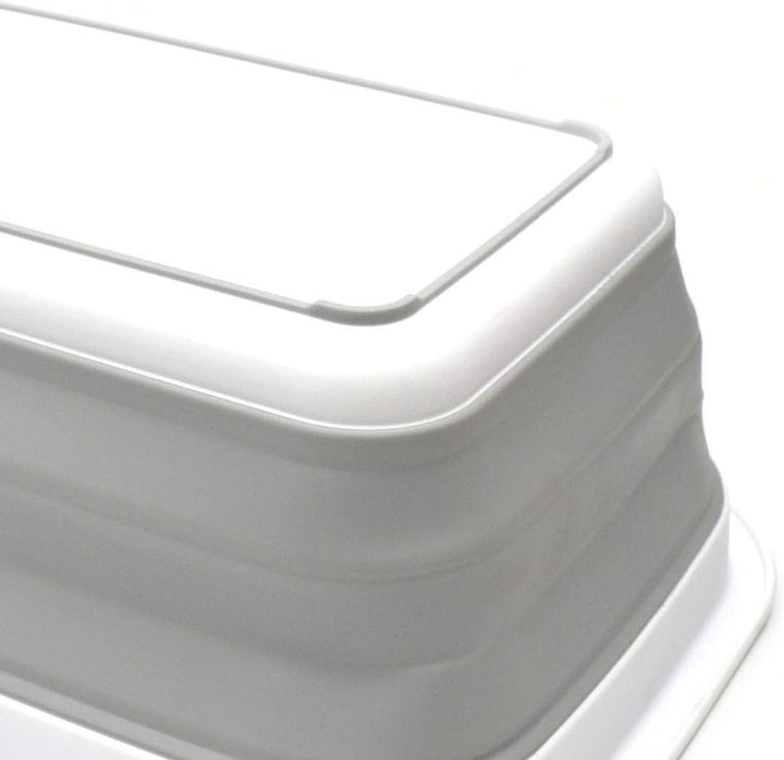 SAMMART Set of 2-9.2L (2.37Gallon) Collapsible Tub - Portable Outdoor Picnic Basket/Crater - Foldabl