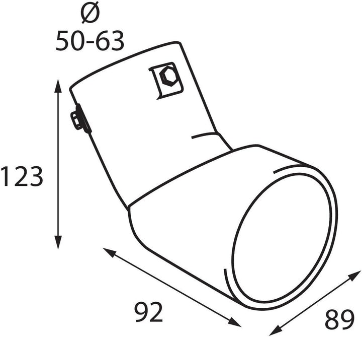 Lampa Walser Universale Auspuffblende 'TS-45'