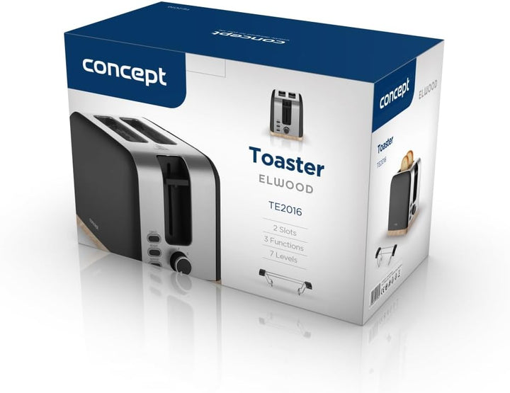 Concept TE2016 Toaster ELWOOD schwarz