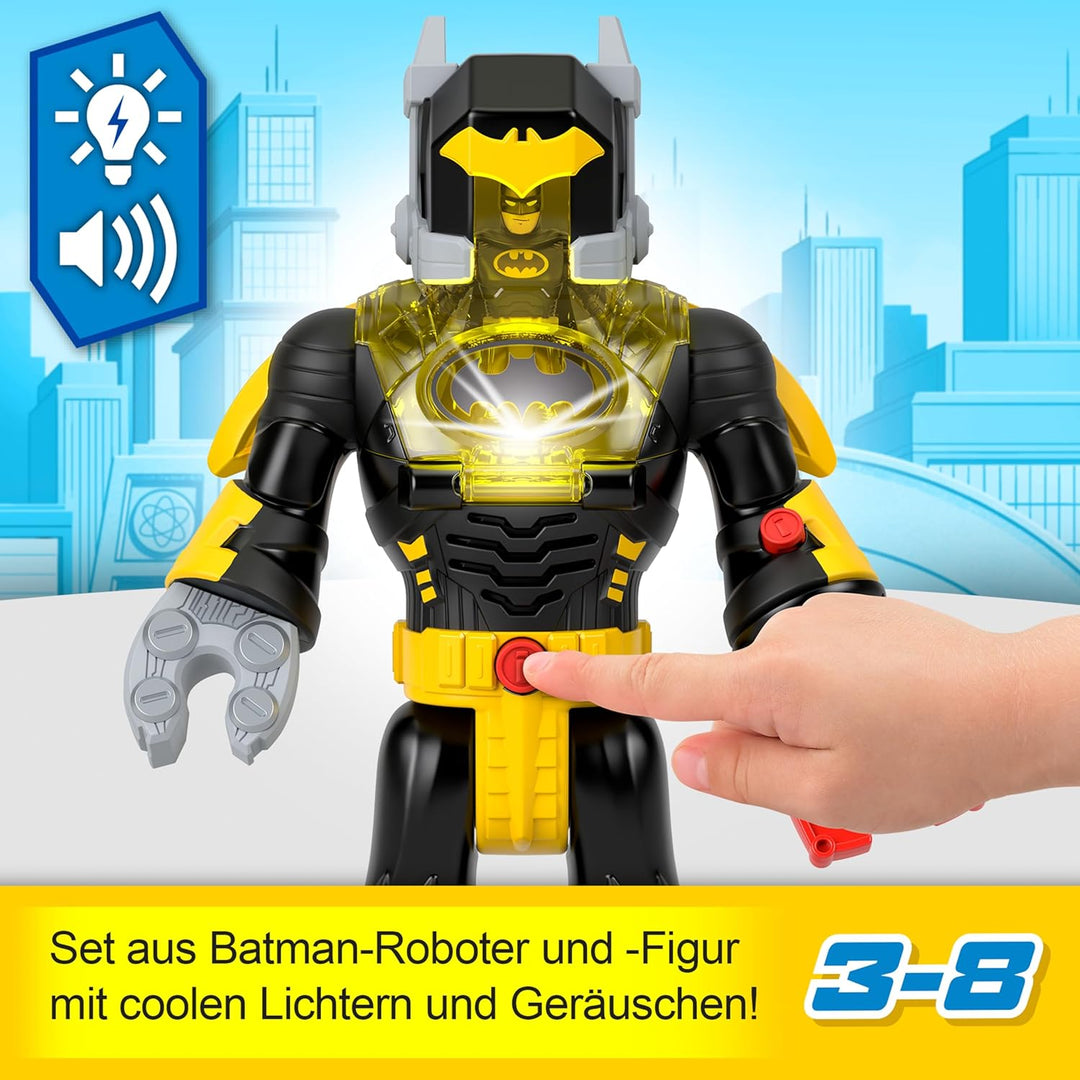 Fisher-Price Imaginext DC Super Friends einsetzbarer Batman mit Exo-Anzug als ca. 30 cm grosser Rob
