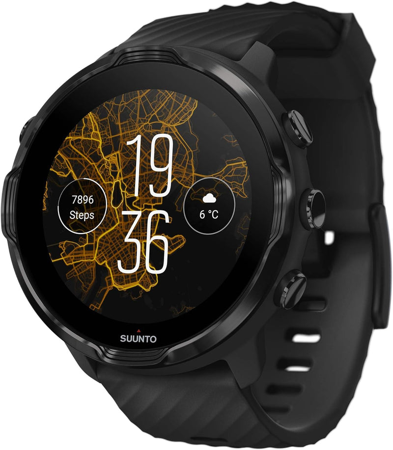 Suunto 7 Smartwatch with Versatile Sports Black, Black