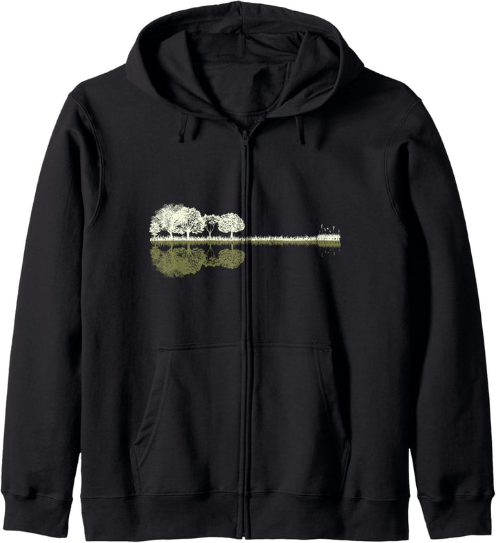 Nature Guitar - Musiker - Rock - Forest Akustikgitarren Kapuzenjacke