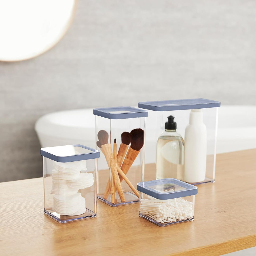 Rotho Loft Set Vorratsdosen 5 tlg. LOFT, Kunststoff (PP) BPA-frei, transparent, (32.3 x 22.3 x 16.6