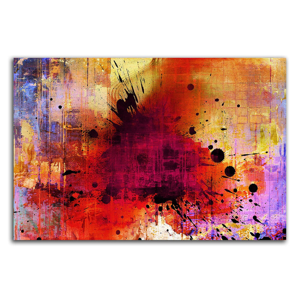 Musterbilder buntes Abstraktes Bild auf Leinwand Abstrakt142_cm_dekoratives LeinLeinwandbild Leinwan