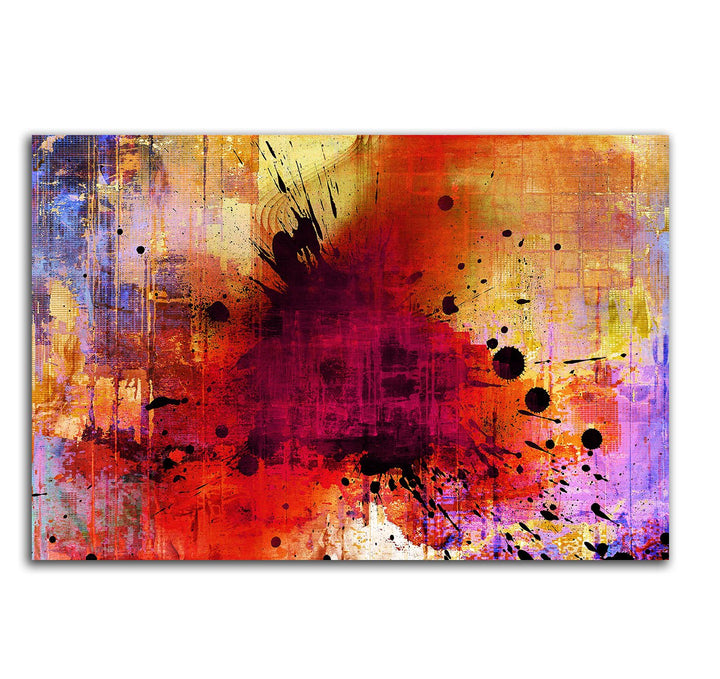 Musterbilder buntes Abstraktes Bild auf Leinwand Abstrakt142_cm_dekoratives LeinLeinwandbild Leinwan