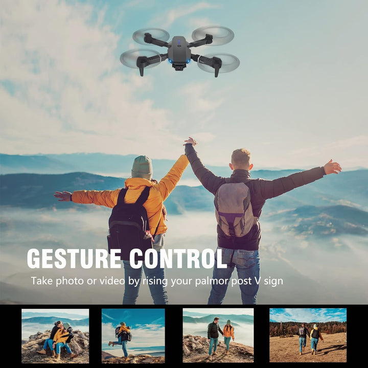 Drohne mit Kamera 4K,Mini Drone mit 2 Akkus und Handtasche für Anfänger | One KeyStart/Landen,Höhenh