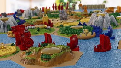 KOSMOS 683337 Catan 3D Erweiterung - Seefahrer + Städte & Ritter, Erweiterung zur Catan 3D Edition f