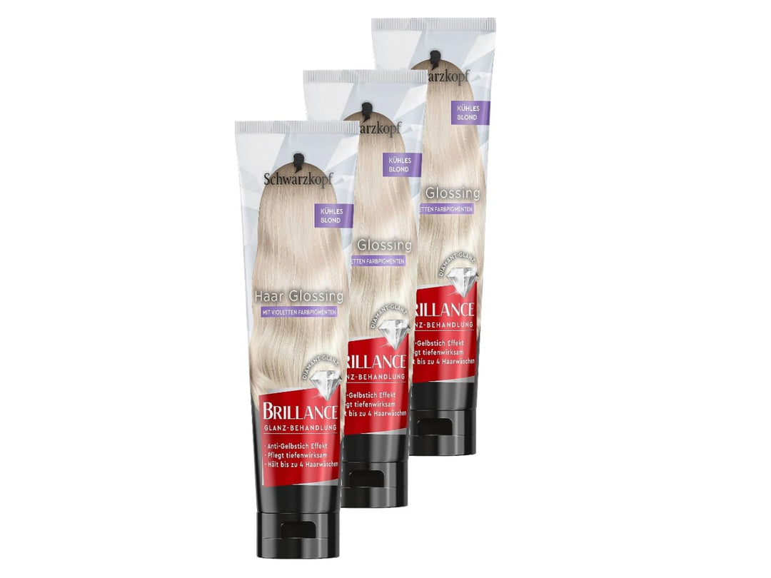 Brillance Glanz-Behandlung, Haar Glossing Kühles Blond (150 ml), temporäre Haarfarbe, die wie eine H