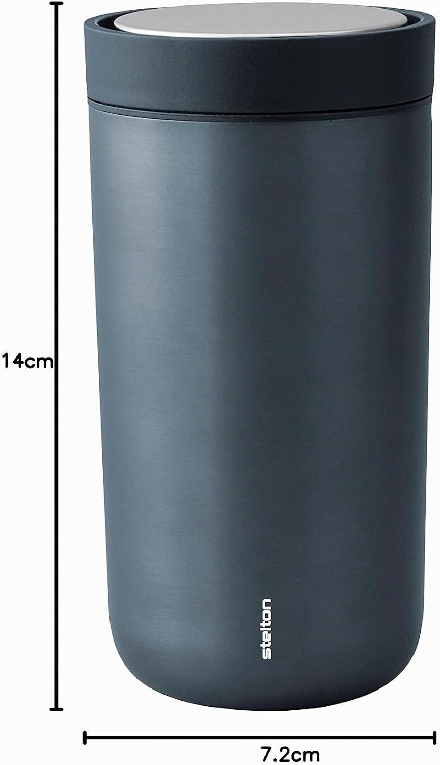 Stelton To-Go Click - Thermobecher, doppelwandige Isolierflasche - Rostfreier, auslaufsicherer Kaffe