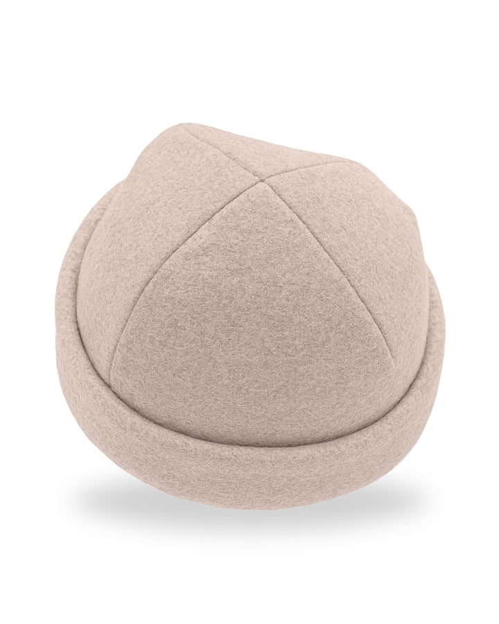 frihed.® Saunahut Sand aus Wollwalk - 100% Schafschurwolle - Premium Sauna Zubehör für Männer und Fr