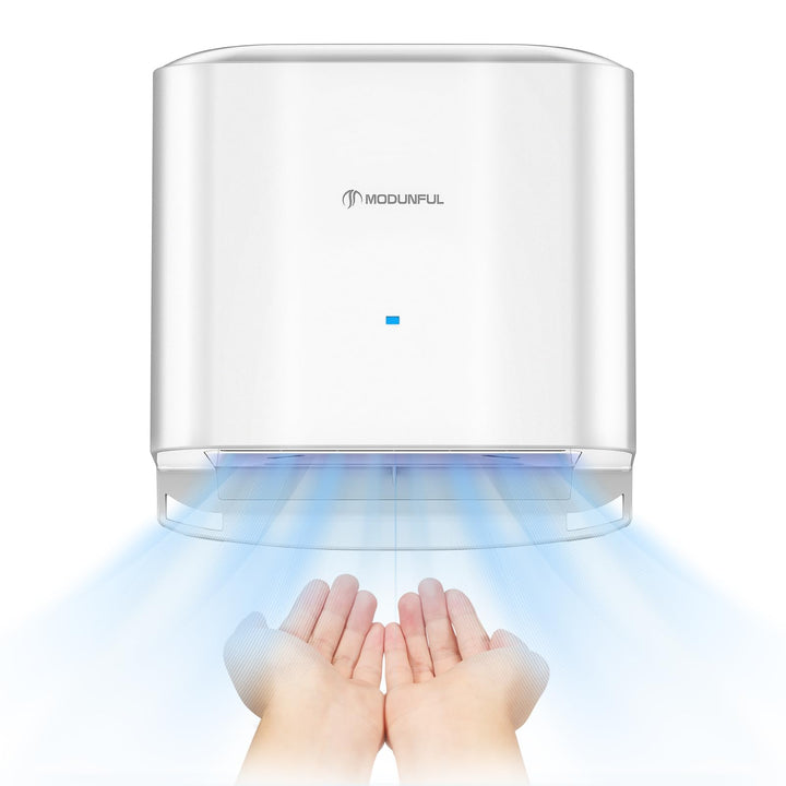 modunful Kompakter Händetrockner für Toiletten, Gewerbe und Haushalt, Automatischer Elektrische Hand