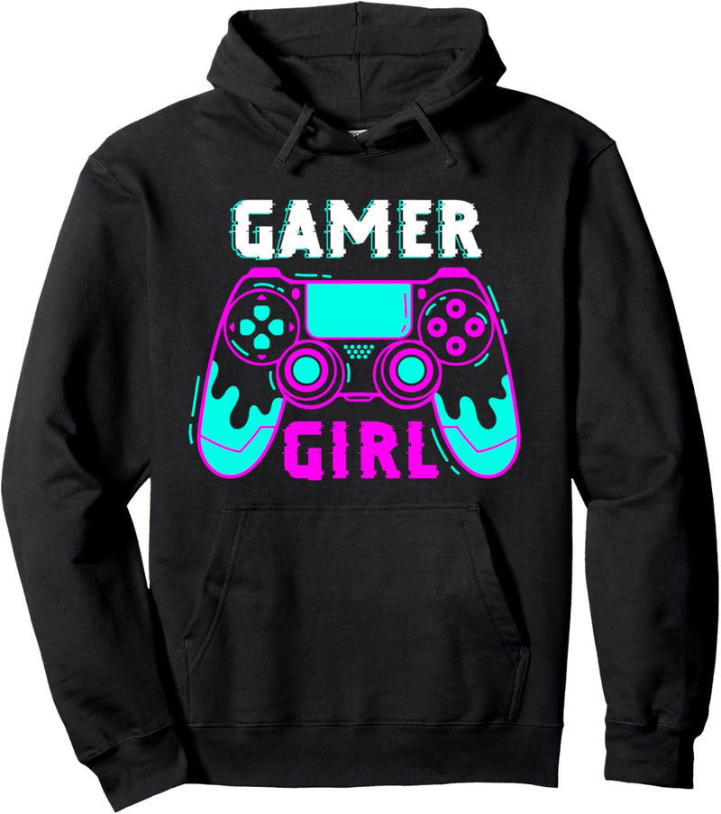 Gamer Girl Video Game Jungs Zocker Controller Computer Pullover Hoodie