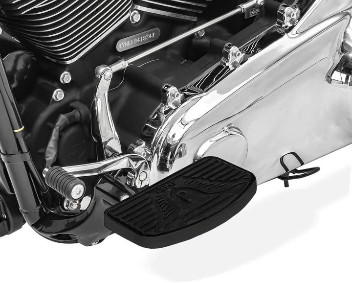 Universal Trittbretter Beifahrer Fussrasten hinten Kompatibel für Cruiser und Chopper FB3B