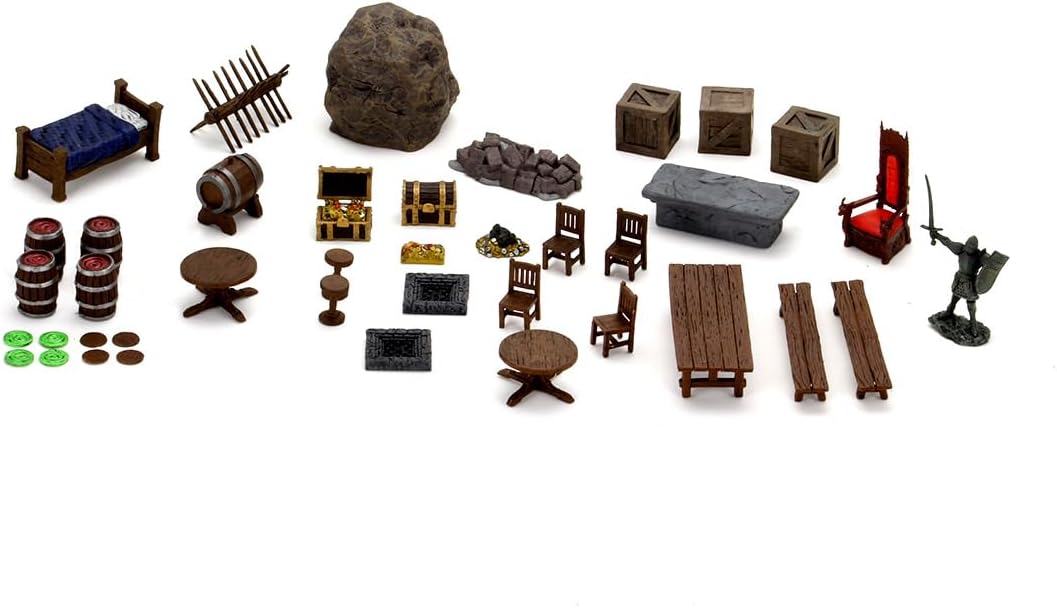 WizKids WZK16505 Warlock Dungeon Tiles: Dungeon Dressings WarLock Tiles: Dungeon Dressings, WarLock