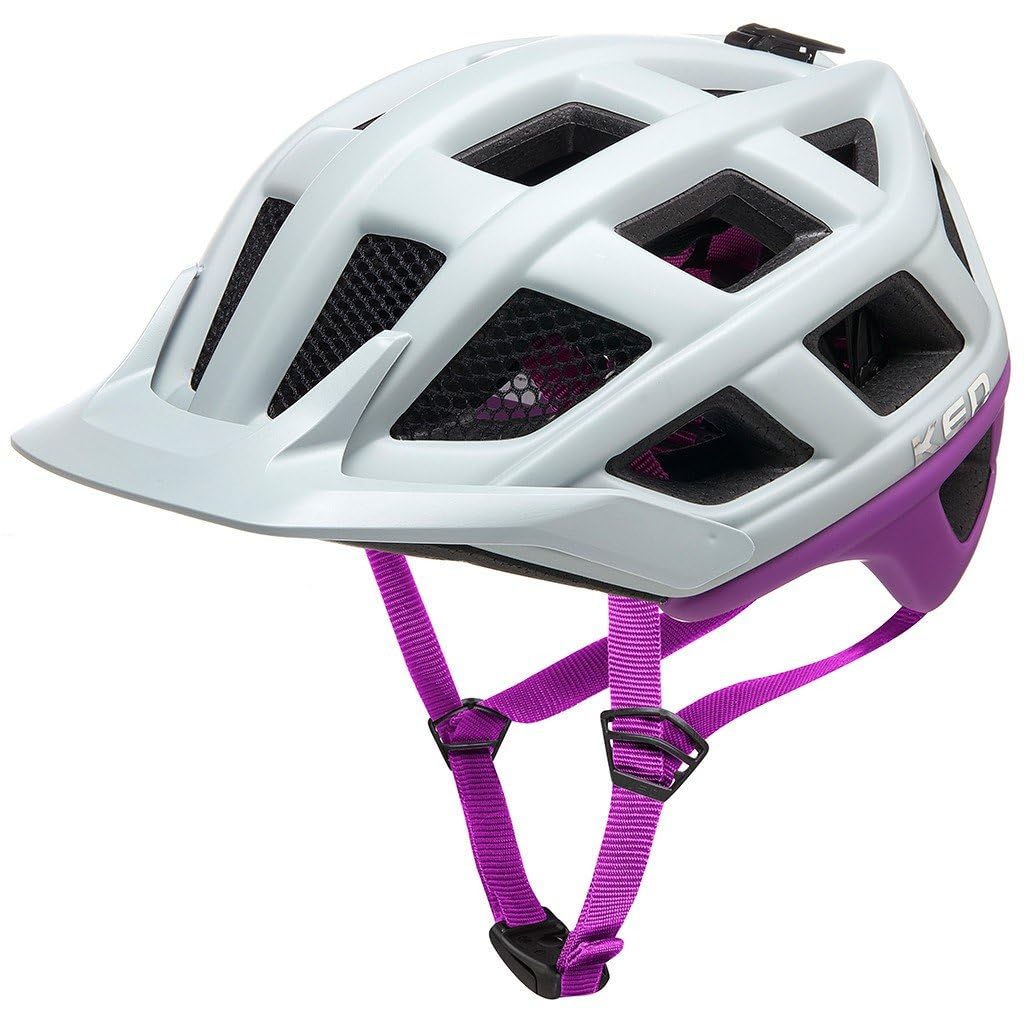 KED Crom 2023 Mountainbike-Helm, Grün und Orange, matt Graues Violett matt L (57-62cm), Graues Viole