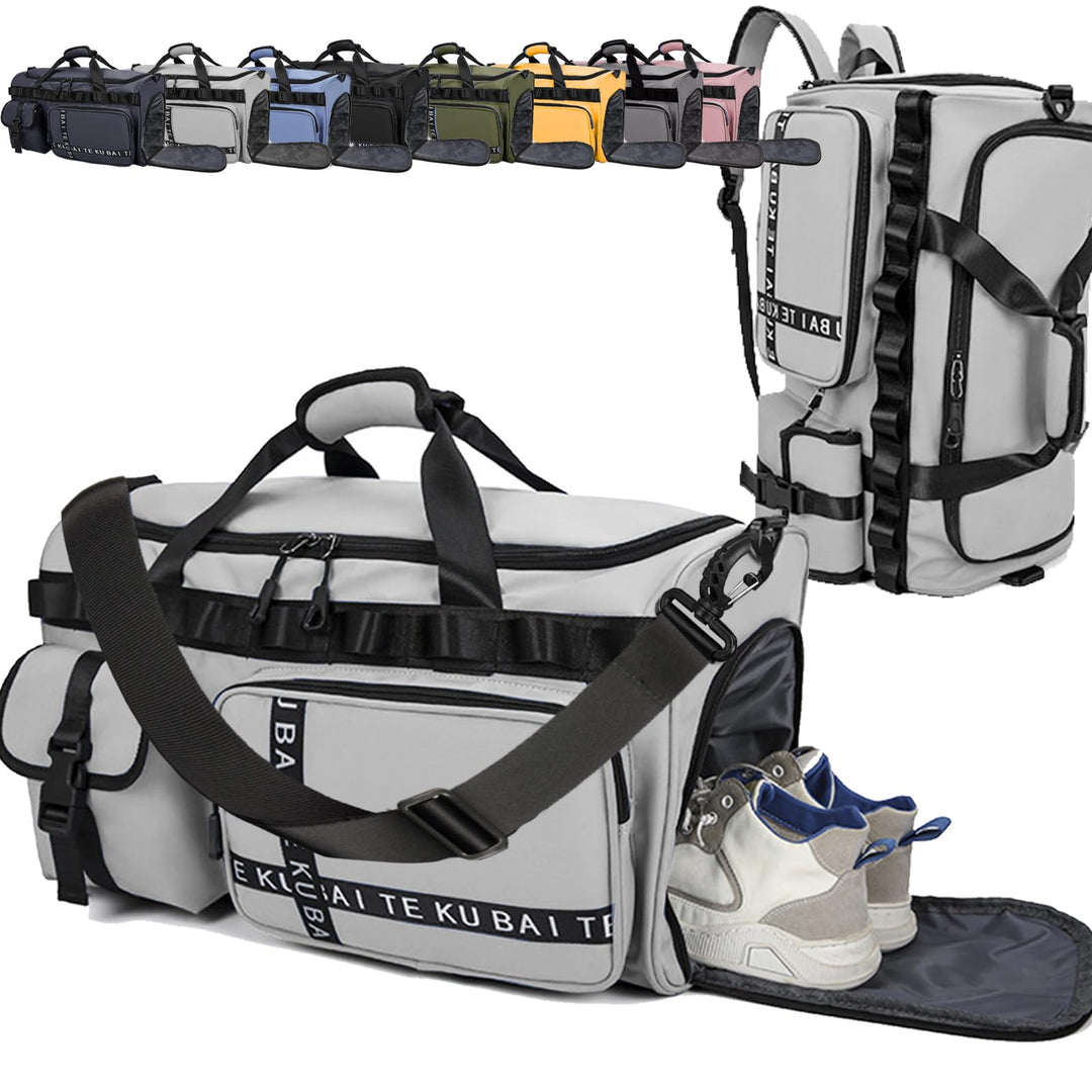 Reisetasche Damen Herren, 65L Wasserabweisende Sporttasche, Large Capacity Reise Tasche Gym Bag, mit