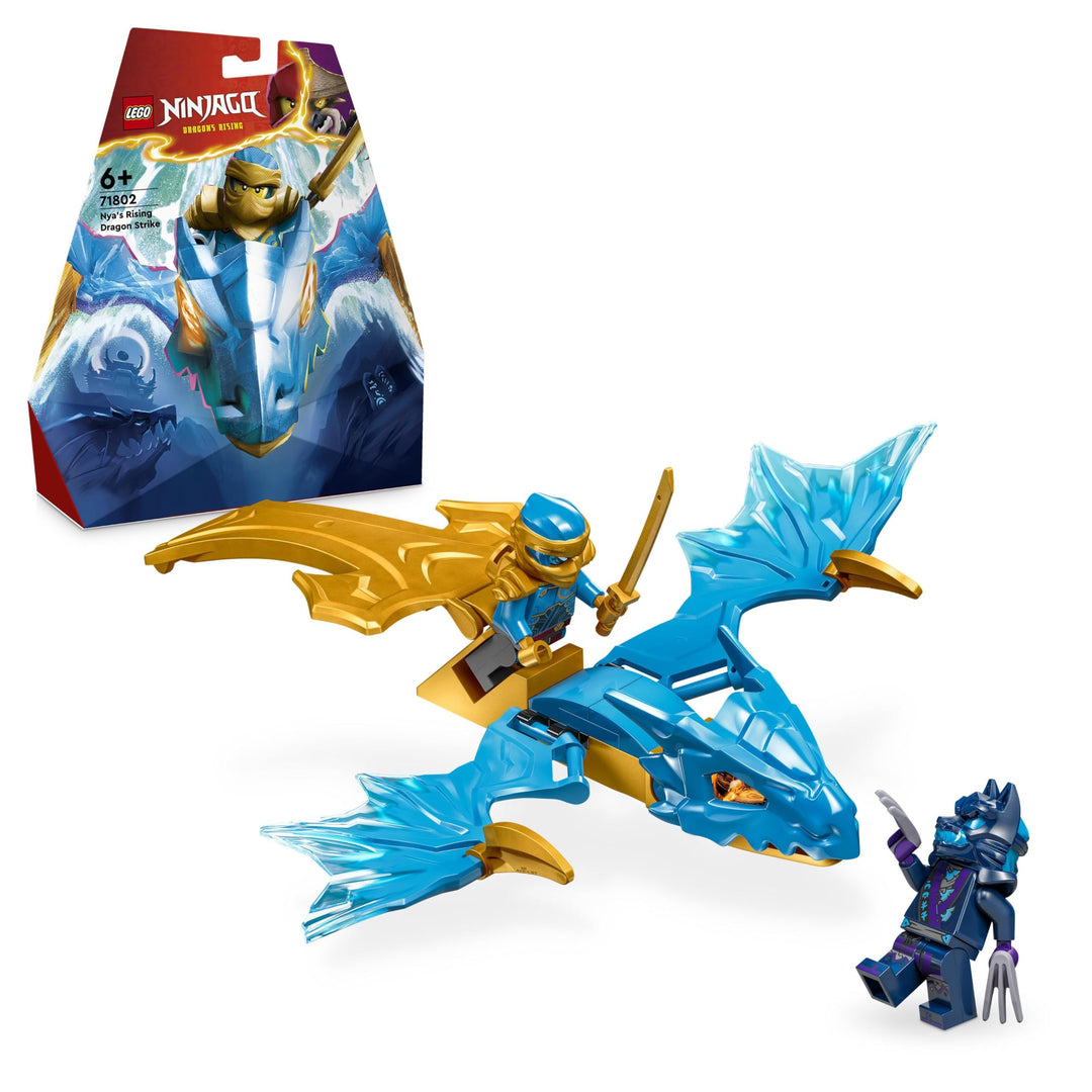 LEGO NINJAGO Nyas Drachengleiter, Ninja-Set mit Drachen-Spielzeug und Figuren inkl. NYA-Minifigur mi