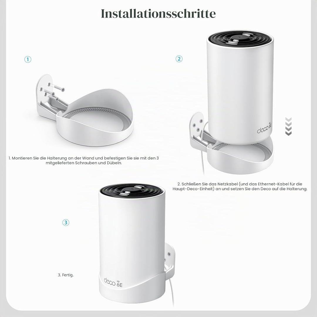 Wandhalterung für TP-Link Deco XE75 Pro/XE75/PX50 (3er-Pack)