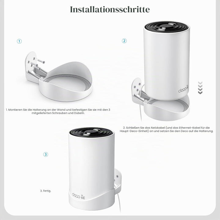 Wandhalterung für TP-Link Deco XE75 Pro/XE75/PX50 (3er-Pack)