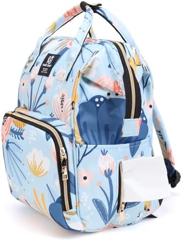Baby Wickelrucksäcke, Wasserfester Windelrucksack mit Isolierten Fächern für Babys, Grosser Wickelru