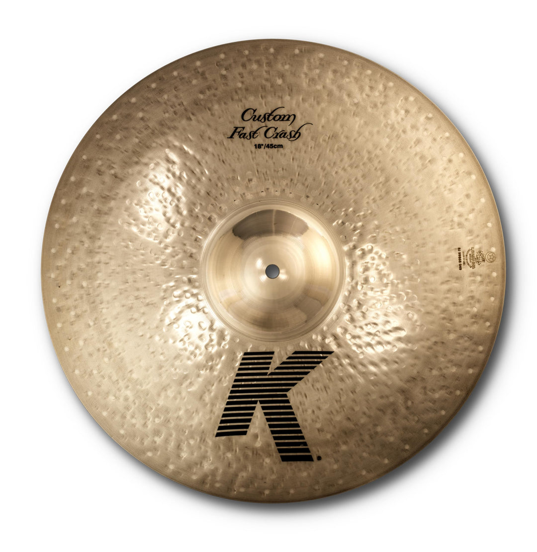 Zildjian K Custom Series - 18" Fast Crash Cymbal - Brilliant finish 18 Zoll, 18 Zoll