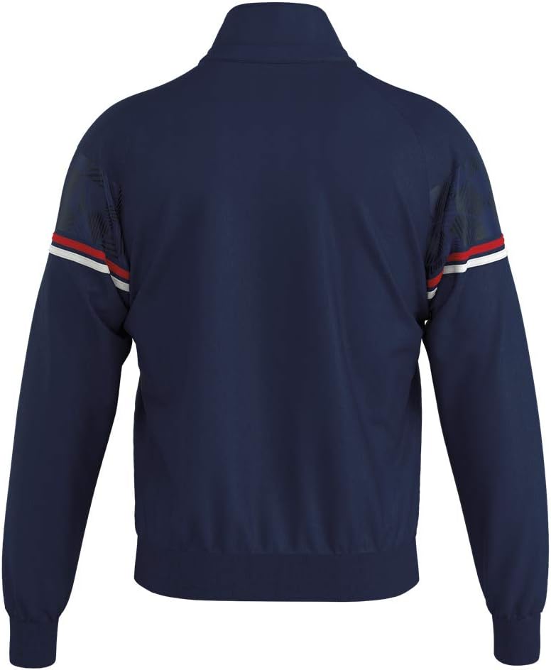 Errea Unisex fg0u0z-0206_l Mantel, Marineblau/Rot/Weiss, L
