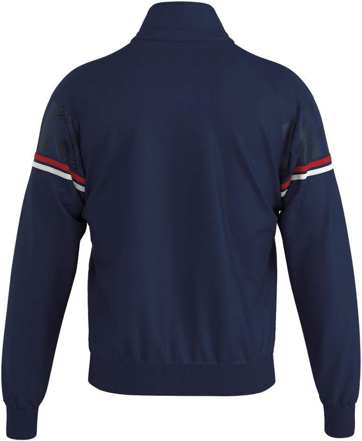 Errea Unisex fg0u0z-0206_l Mantel, Marineblau/Rot/Weiss, L