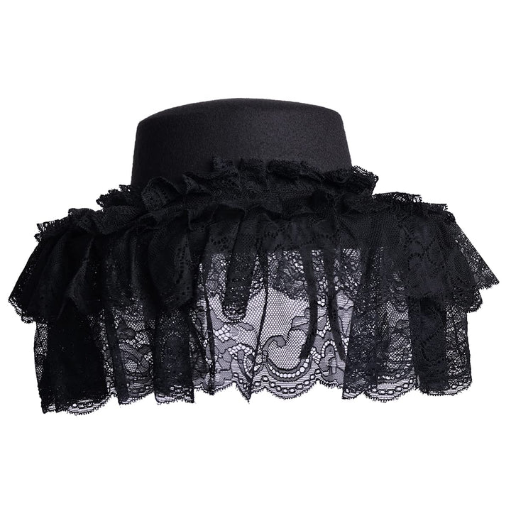 COSDREAMER Viktorianischer Hut für Damen, Gothic-Stil (Schwarz 1), Schwarz 1
