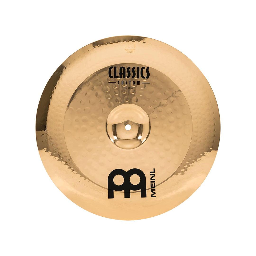 Meinl Classics Custom Brilliant China 16 Zoll (Video) Schlagzeug Becken (40,64cm) B12 Bronze, Brilli