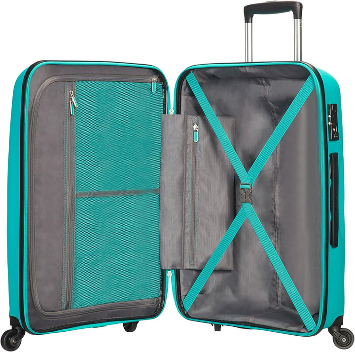 American Tourister Bon Air - Spinner M, Koffer, 66 cm, 57.5 L, Türkis (Deep Turquoise) Türkis (Deep