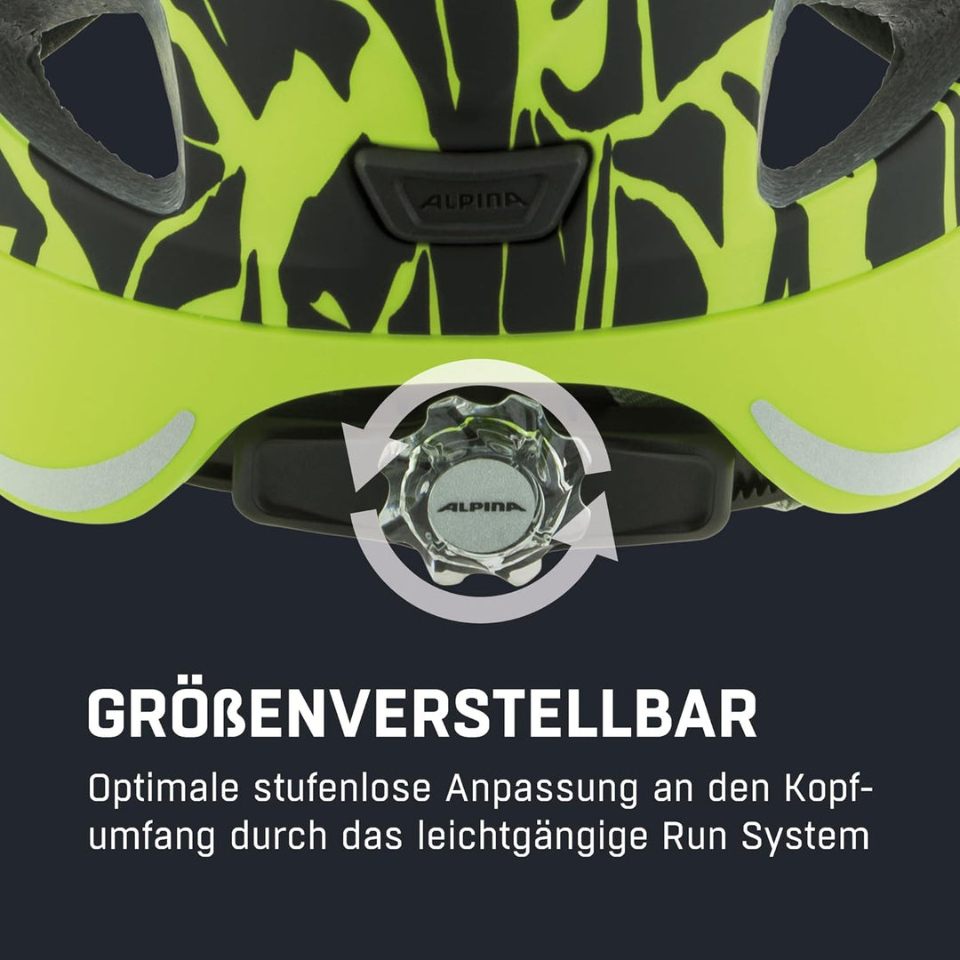 ALPINA XIMO L.E. - Leichter, Sicherer & Bruchfester Fahrradhelm Mit Optionalen LED-Licht Für Kinder