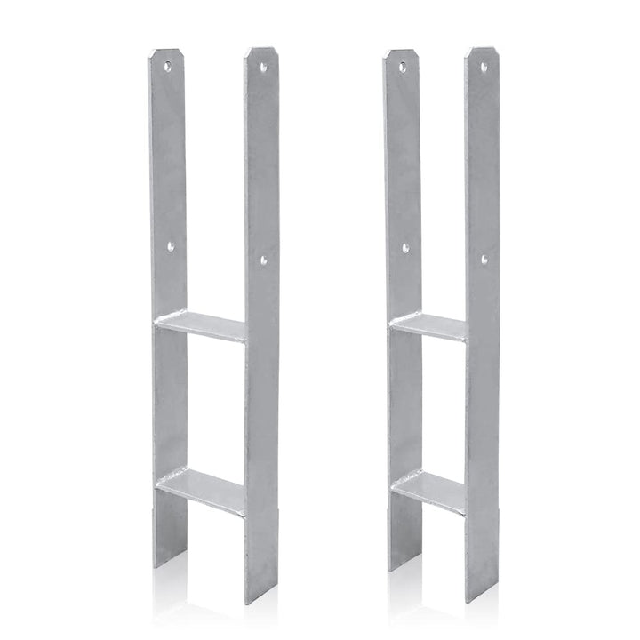 Jopassy H-Pfostenträger, H-Anker, Gabelweiten, Materialstärke 5mm, Länge600mm, Pfostenschuh, H-Form