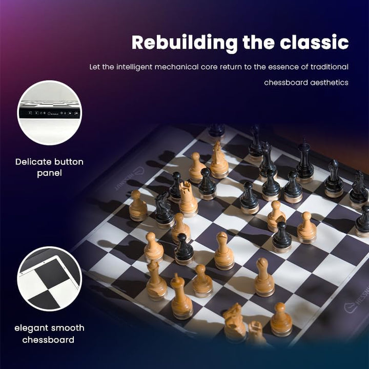 Chessnut Move Roboter-Schachbrett mit voller Stückerkennung, automatisierter Stückbewegung, Sprachst