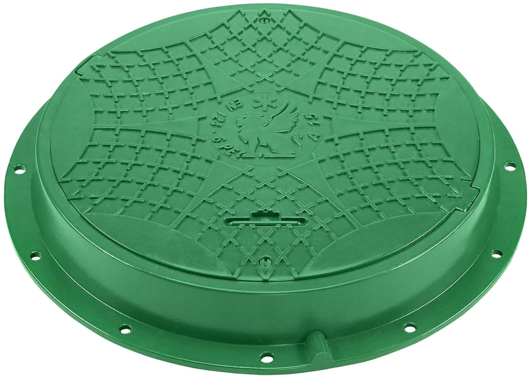 BABYLONPLAST Schachtabdeckung, Schachtdeckel DN600/800, 15kN - Hochbelastbarer Kunststoff Kanaldecke