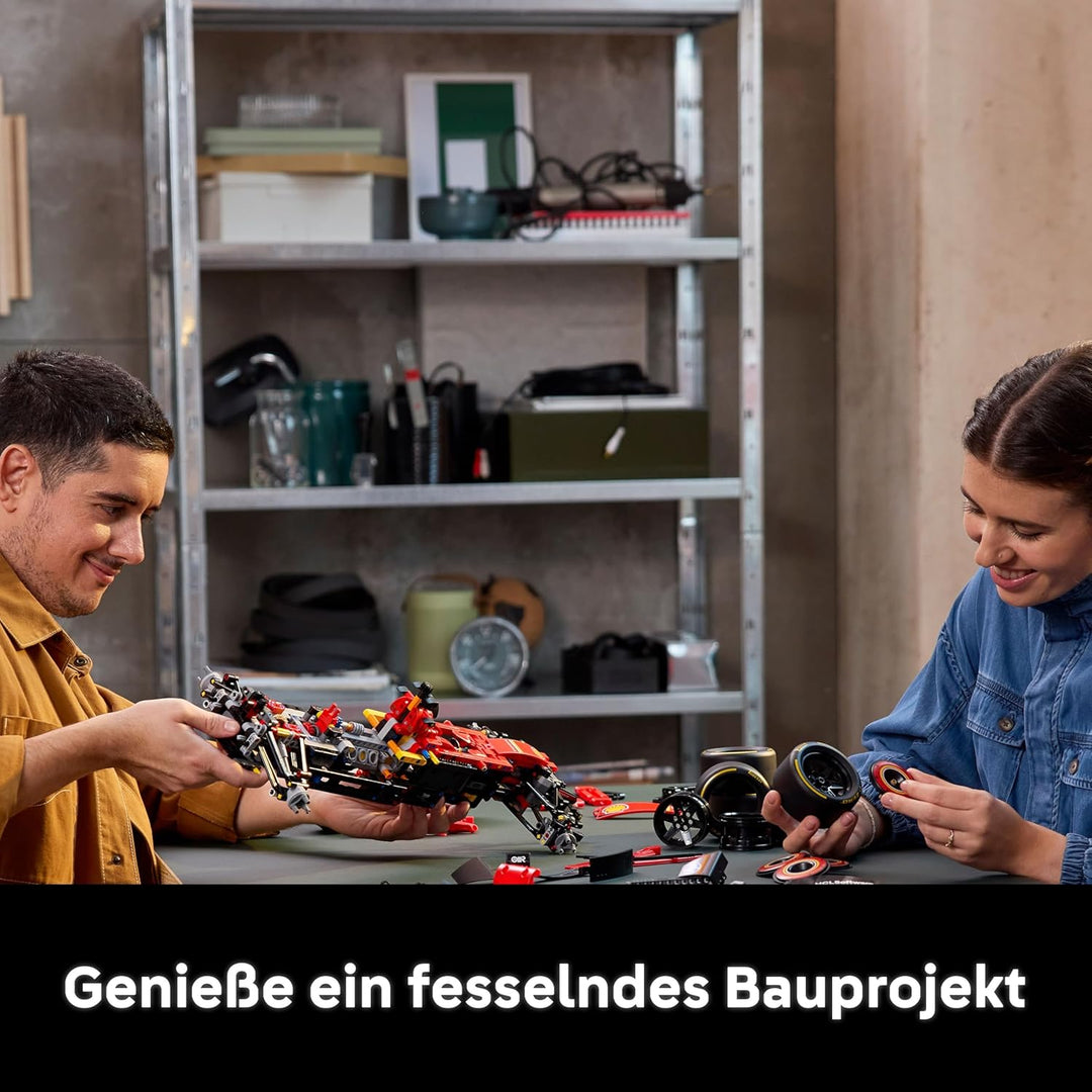 LEGO Technic Ferrari SF-24 F1 Rennauto - Modellauto für Erwachsene - Formel 1 Set zum Sammeln - V6-M