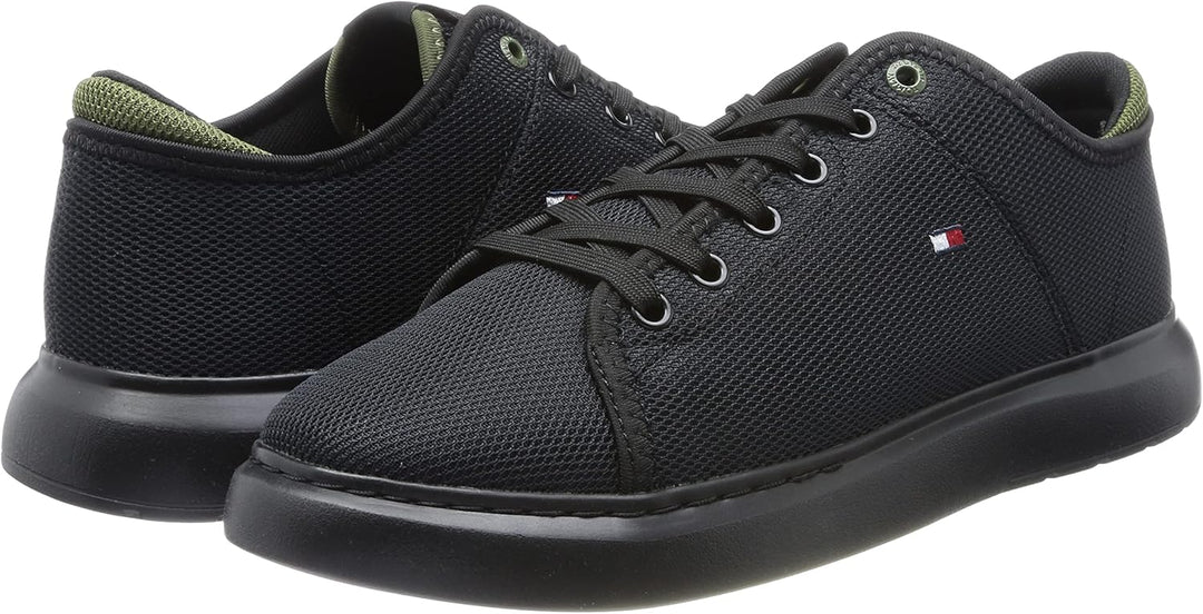 Tommy Hilfiger Herren Lightweight Textile Fm0fm04426 Cupsole Sneaker 40 EU Schwarz, 40 EU Schwarz