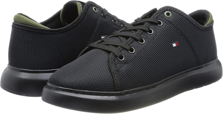 Tommy Hilfiger Herren Lightweight Textile Fm0fm04426 Cupsole Sneaker 40 EU Schwarz, 40 EU Schwarz