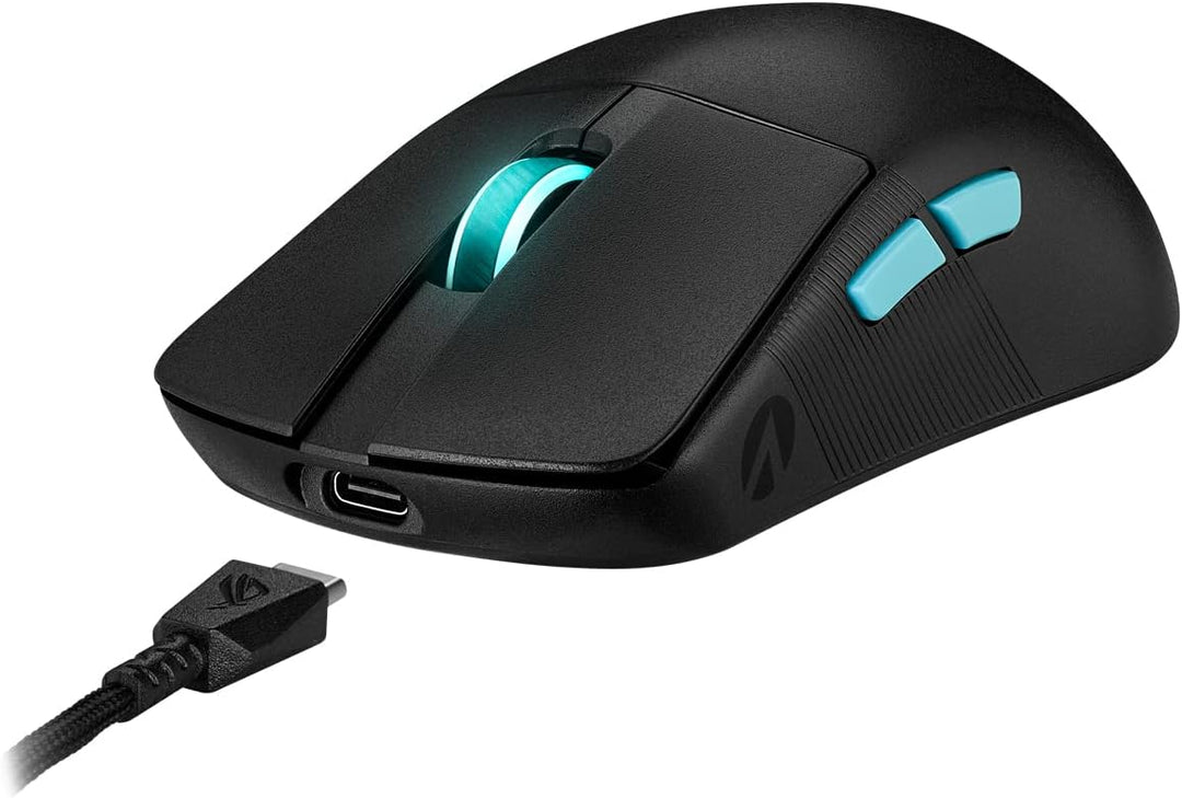 ASUS ROG Harpe Ace Aim Lab Edition RGB Gaming Maus (wireless, 2,4 GHz RF, Bluetooth, USB, optischer