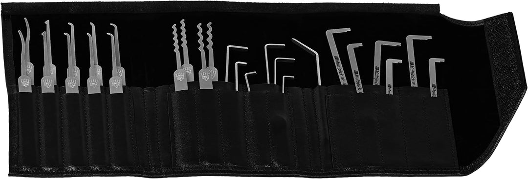 MULTIPICK ELITE 27 Lockpicking Set [27 Teile | 0,4 + 0,6 mm] Lockpick Tool, Schlösser knacken - Lock