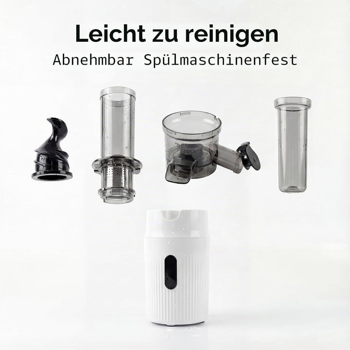 Zuminstant Compact Elektrische Saftpresse: kaltgepresst, reich an Nährstoffen, schäumender Entsafter