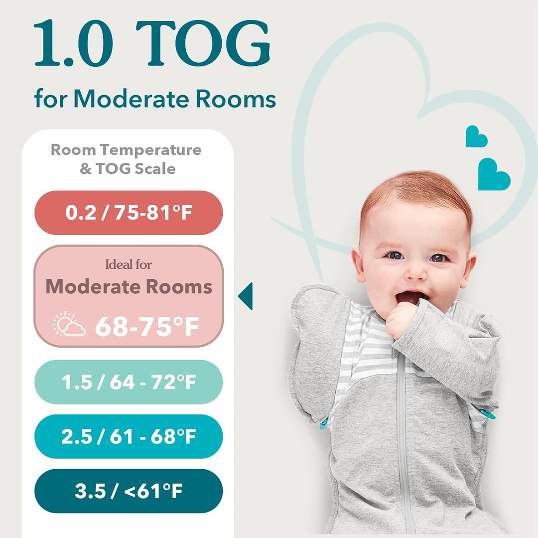Love To Dream Pucksack, Baby Erstausstattung Small (2,2-3,8kg), ideal für Moderate Temperaturen 20-2