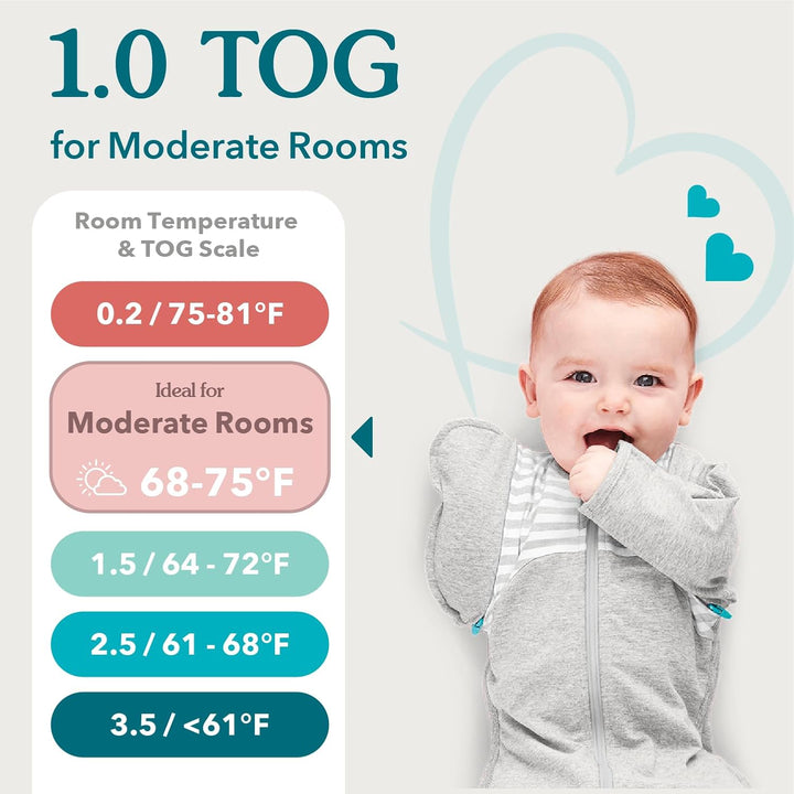 Love To Dream Pucksack, Baby Erstausstattung Small (2,2-3,8kg), ideal für Moderate Temperaturen 20-2