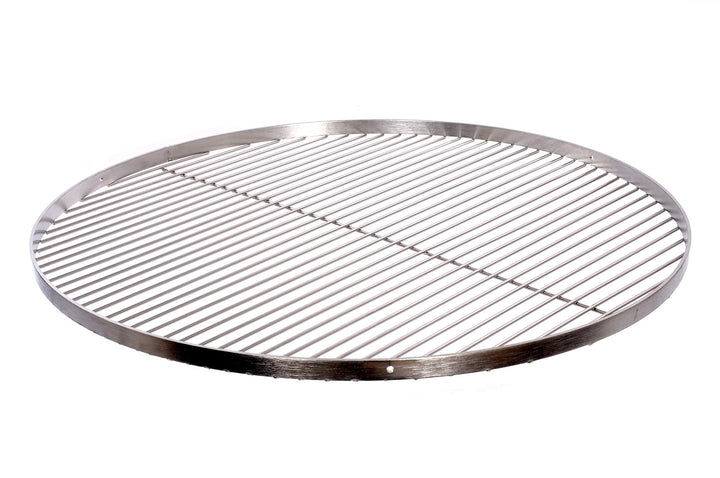 Grillrost Ø 80 cm mit Reling 20 mm 4 mm Edelstahl für Schwenkgrill BBQ Dreibein