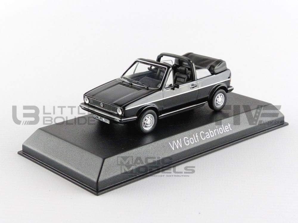 Norev nv840074 Massstab 1: 43 "1981 Volkswagen Golf Cabriolet schwarz spritzgussmodell