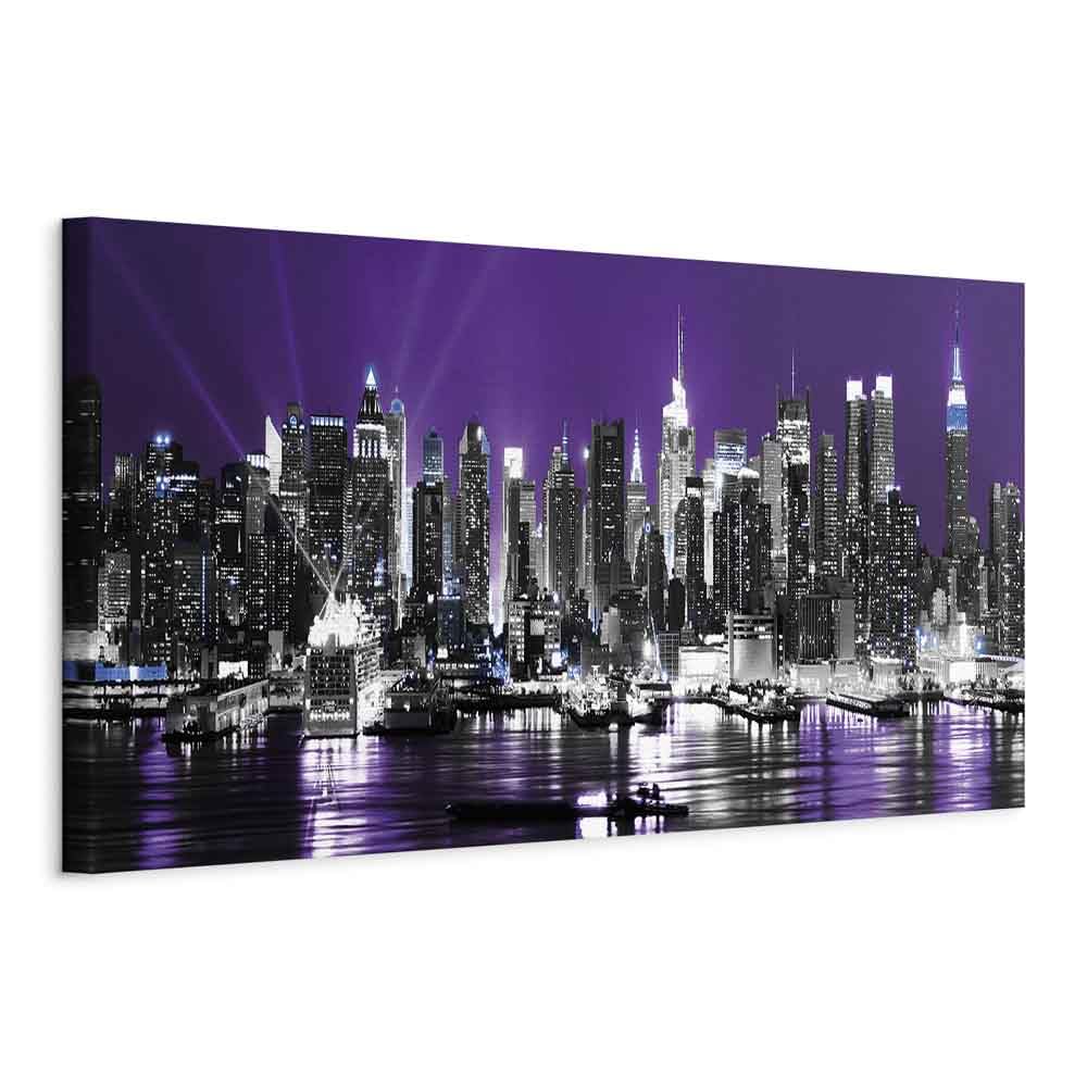 murando - Wandbilder XXL Stadt New York 150x50 cm 1 tlg - Wand Deko Vlies Leinwand Bilder Gross Wand