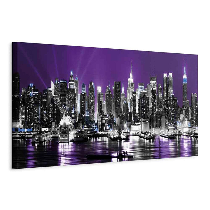 murando - Wandbilder XXL Stadt New York 90x30 cm 1 tlg - Wand Deko Vlies Leinwand Bilder Gross Wandd