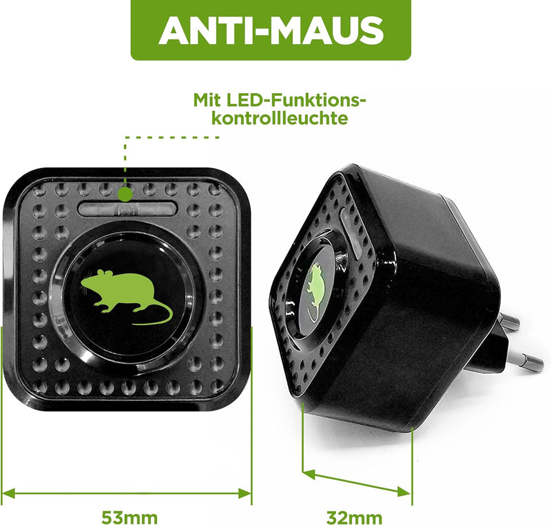 ISOTRONIC Schädlingeschutz Mäuseschutz Mäuseabwehr 230V Rattenabwehr gegen Mäuse und Ratten (3), 3