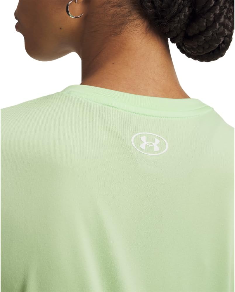 Under Armour Damen Fitness T-Shirt und Tank Tech Short Sleeve Solid 36 Lumos Lime, 36 Lumos Lime