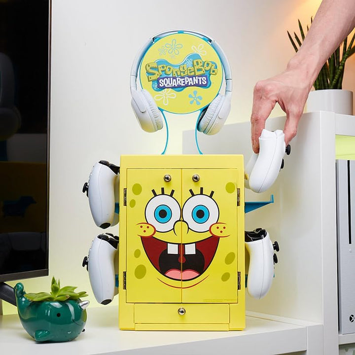 Numskull Offizieller Spongebob Squarepants Gaming Locker Controller Halter &amp; Headset Ständer für PS5
