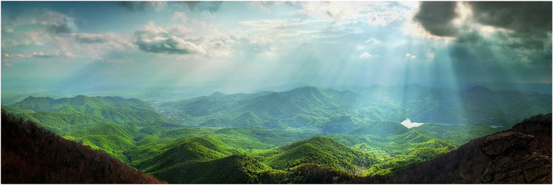 Bilderwelten Top 8 Leinwandbilder - Panorama, 30 x 90cm, Heavenly Ground 30cm x 90cm Heavenly Ground